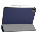 Navy Leather Folio Case with Smart Cover (iPad Pro 11-inch 2024)