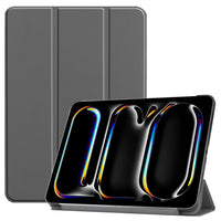 Grey Leather Folio Case with Smart Cover (iPad Air 13-inch 2024)