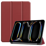 Wine Leather Folio Case with Smart Cover (iPad Air 13-inch 2024)