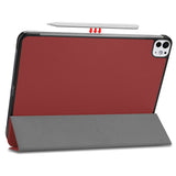 Wine Leather Folio Case with Smart Cover (iPad Pro 11-inch 2024)