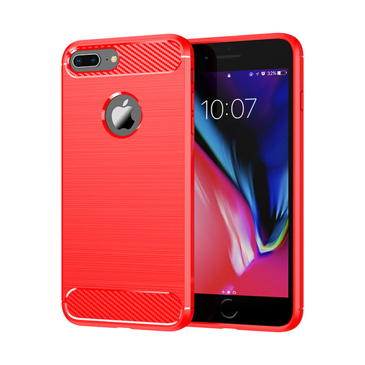 Red Brushed Metal Case (iPhone 7+/8+)