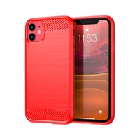 Red Brushed Metal Case (iPhone 11)