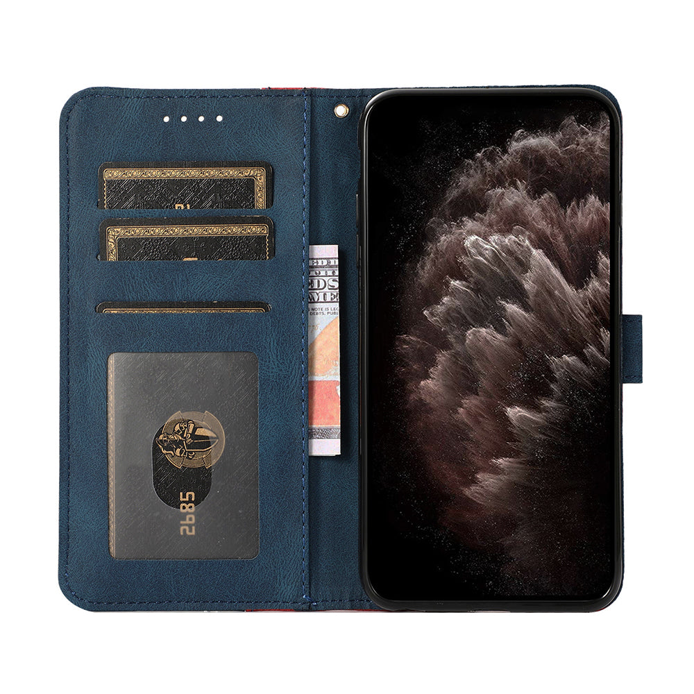 Red & Navy Envelope Wallet Case (iPhone 14 Plus)