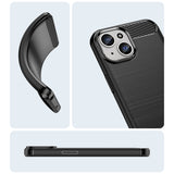 Black Brushed Metal Case (iPhone 15)