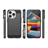 Black Brushed Metal Case (iPhone 15 Pro Max)