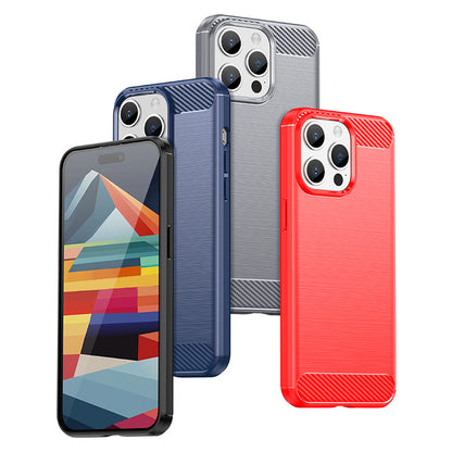Red Brushed Metal Case (iPhone 15 Pro Max)