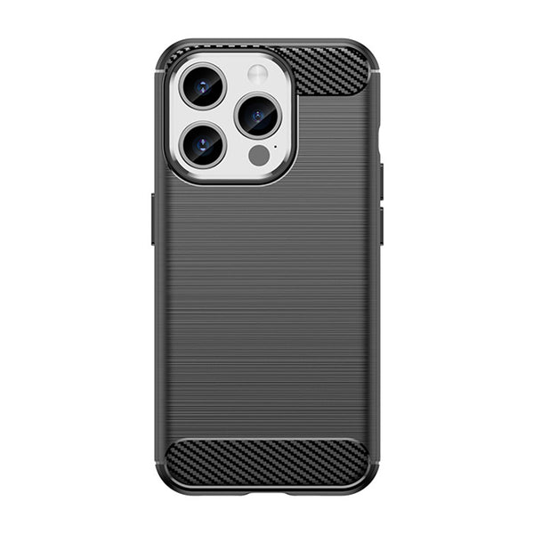 Black Brushed Metal Case (iPhone 15 Pro)