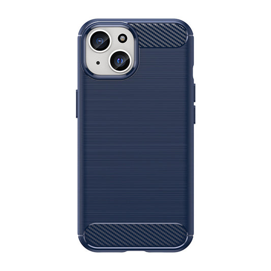 Navy Brushed Metal Case (iPhone 15 Plus)