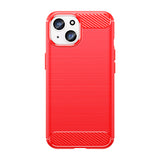 Red Brushed Metal Case (iPhone 15 Plus)