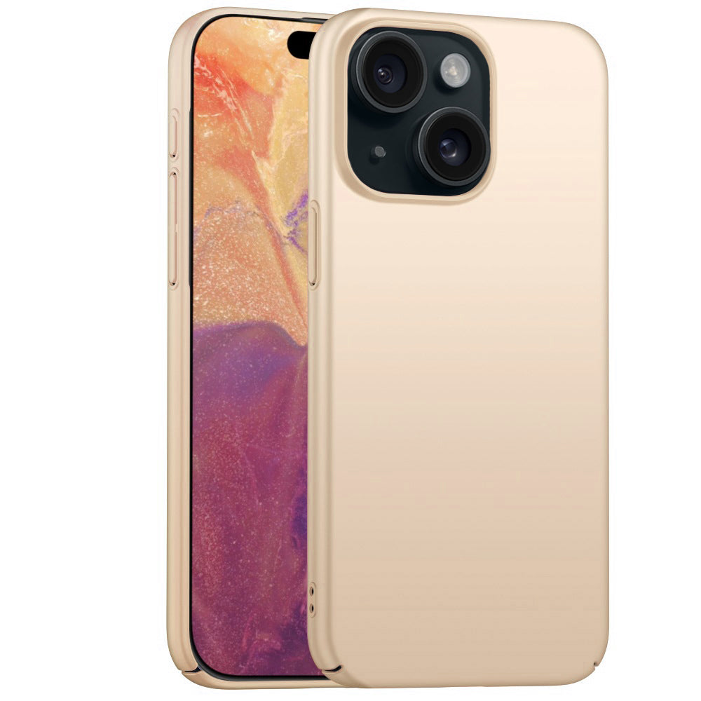 Metallic Gold Hard Case (iPhone 15 Plus)