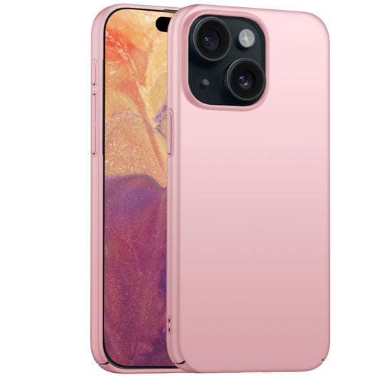 Metallic Rose Gold Hard Case (iPhone 15 Plus)