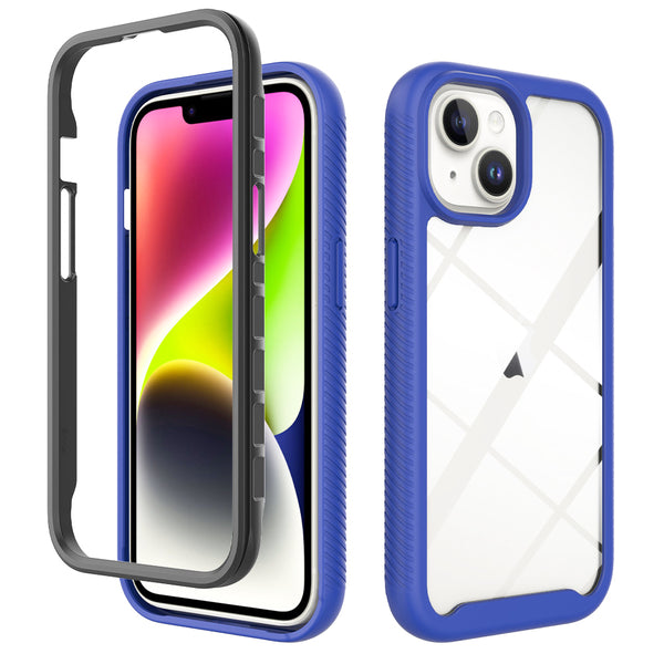 Navy Guardian Clear Case (iPhone 15 Plus)