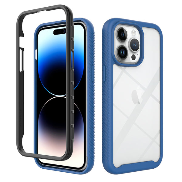 Navy Guardian Clear Case (iPhone 15 Pro Max)