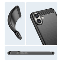 Navy Brushed Metal Case (iPhone 16 Plus)