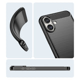 Navy Brushed Metal Case (iPhone 16 Plus)