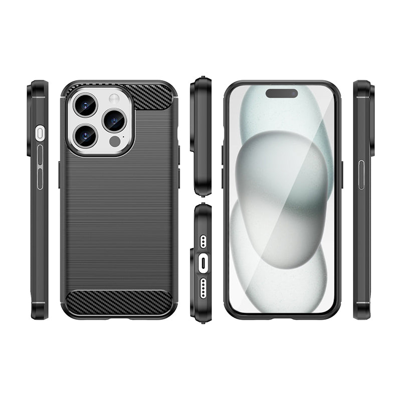 Black Brushed Metal Case (iPhone 16 Pro Max)