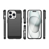 Navy Brushed Metal Case (iPhone 16 Pro Max)