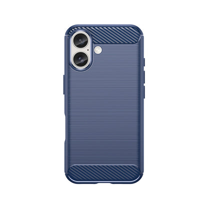 Navy Brushed Metal Case (iPhone 16 Plus)