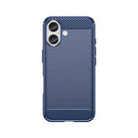 Navy Brushed Metal Case (iPhone 16 Plus)