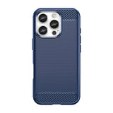 Navy Brushed Metal Case (iPhone 16 Pro)