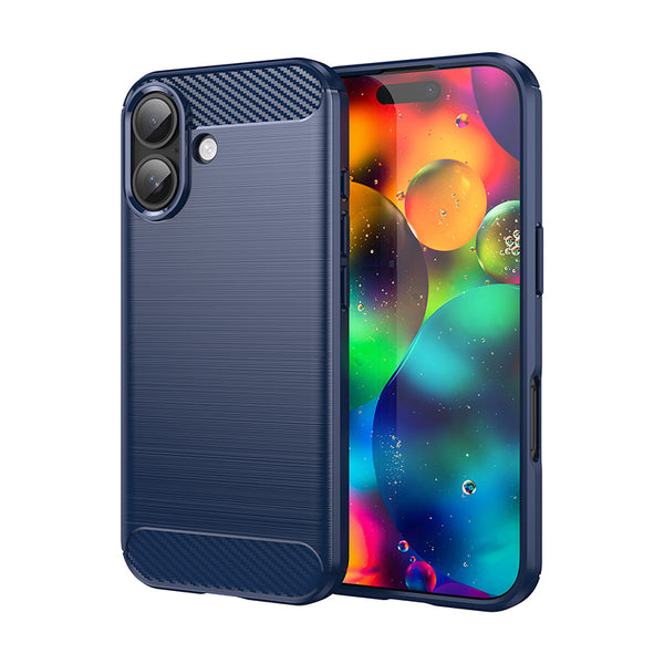 Navy Brushed Metal Case (iPhone 17)