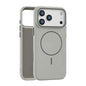 Grey Faux Leather MagSafe Case (iPhone 17 Pro)
