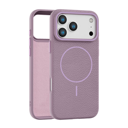 Purple Faux Leather MagSafe Case (iPhone 17 Pro Max)