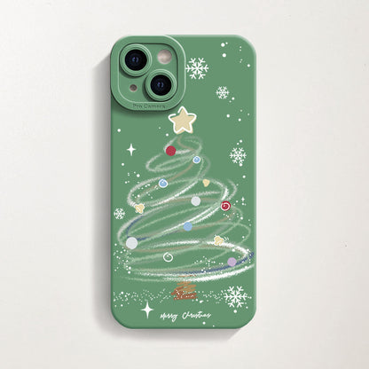 Green Christmas Tree Case (iPhone 16 Plus)