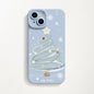 Pastel Blue Christmas Tree Case (iPhone 16)