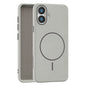 Grey Faux Leather MagSafe Case (iPhone 17)