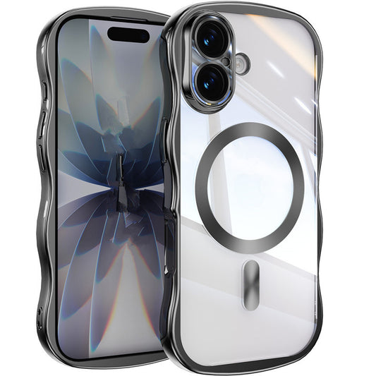 Black Wavy MagSafe Case (iPhone 17)