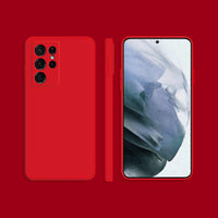 Matte Red Soft Case (Galaxy S22 Ultra)