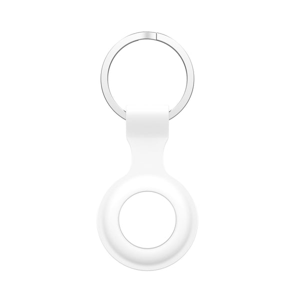 White AirTag Keyring Case