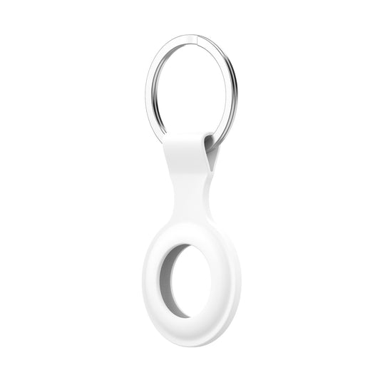 White AirTag Keyring Case