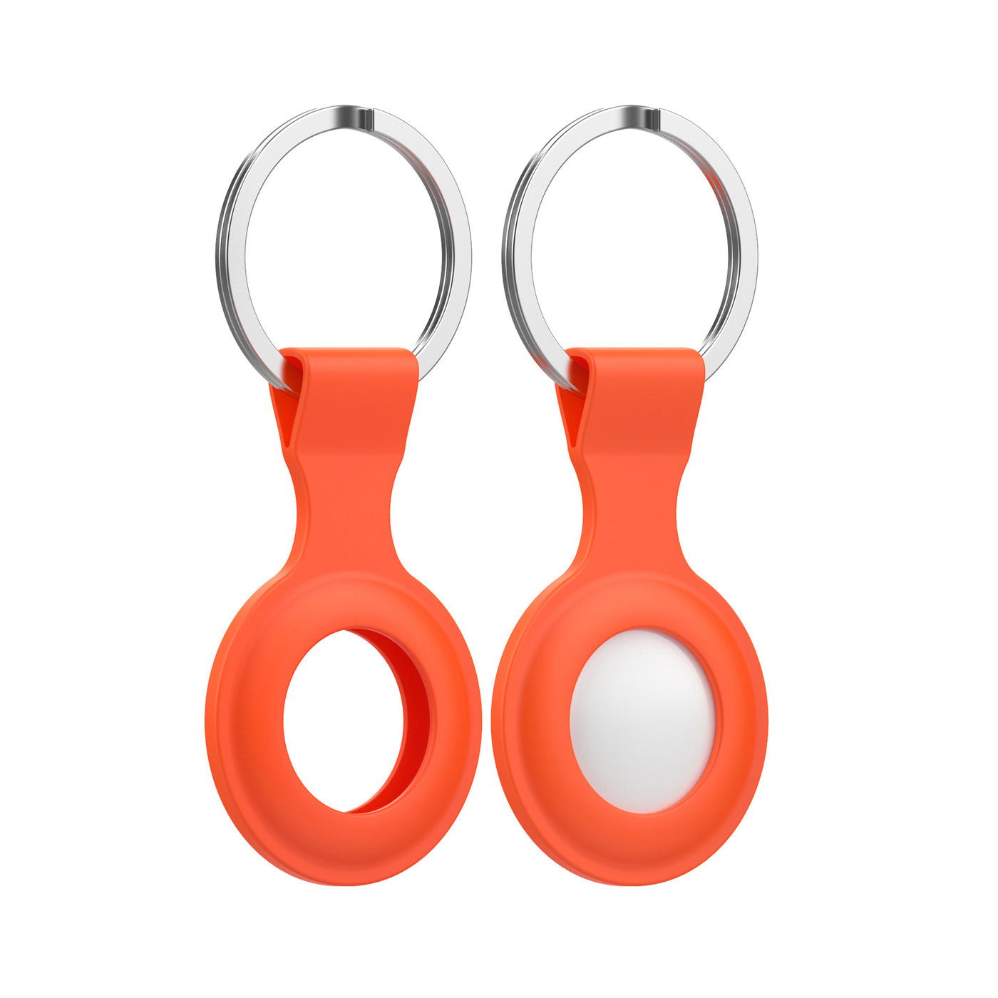 Orange AirTag Keyring Case