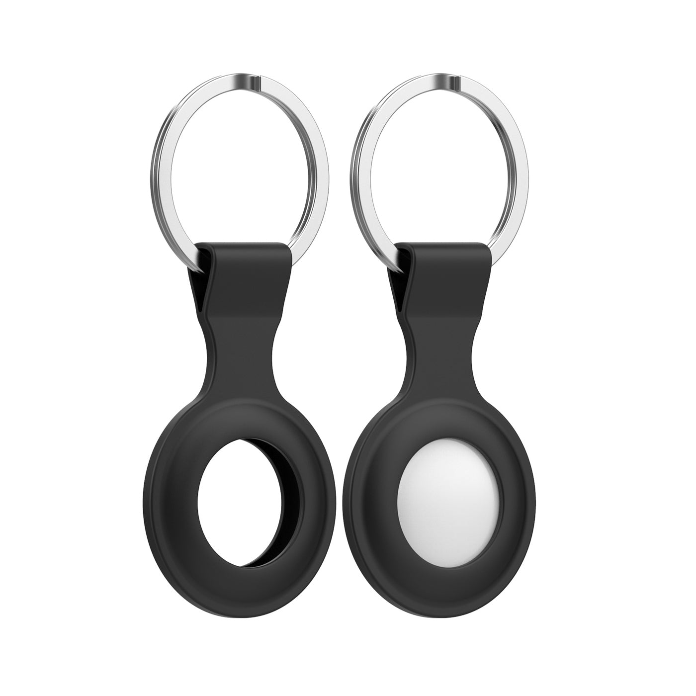 Black AirTag Keyring Case