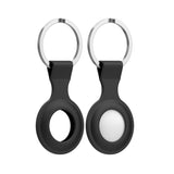 Black AirTag Keyring Case