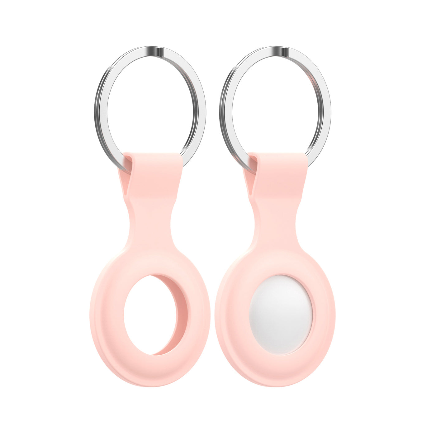 Pink AirTag Keyring Case