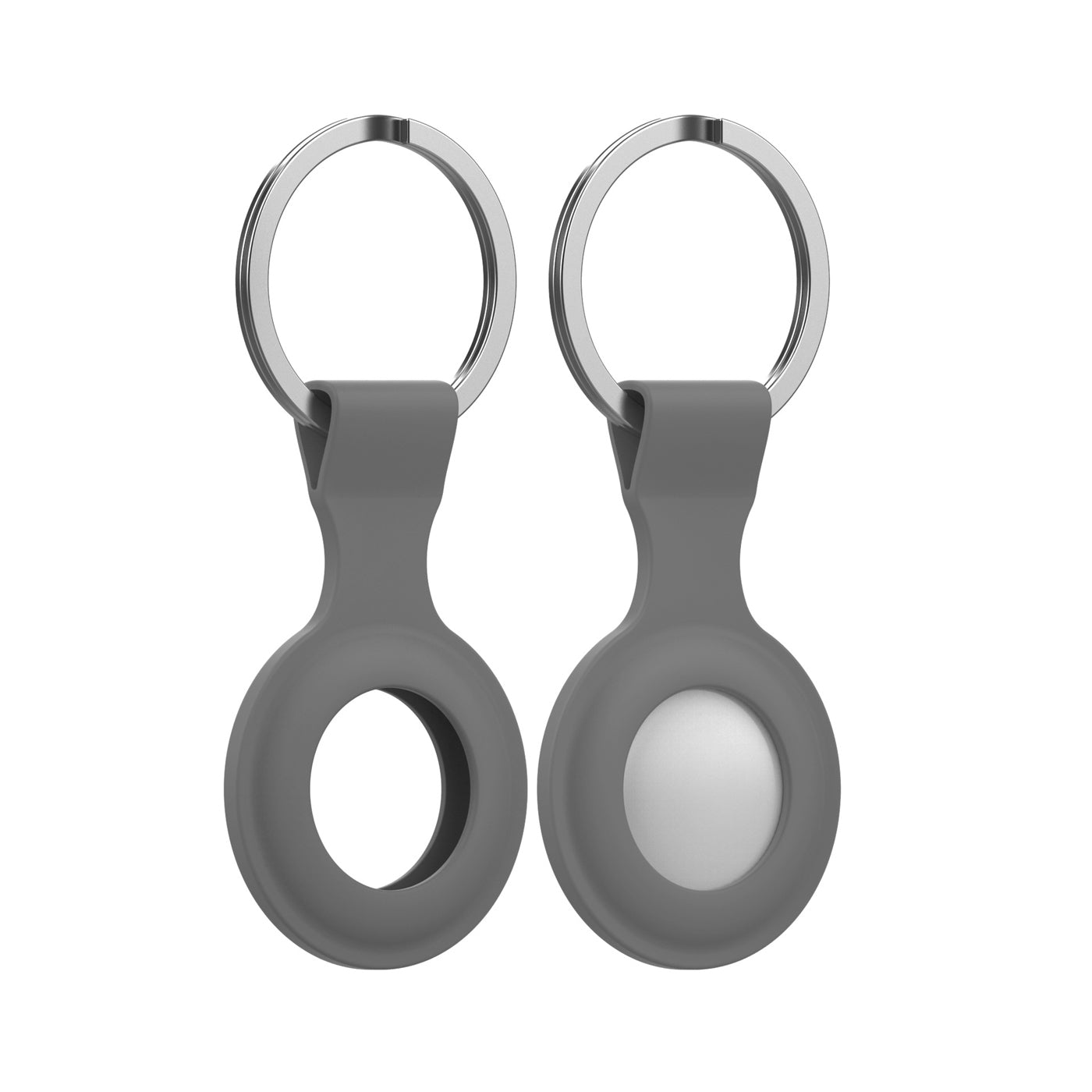 Grey AirTag Keyring Case
