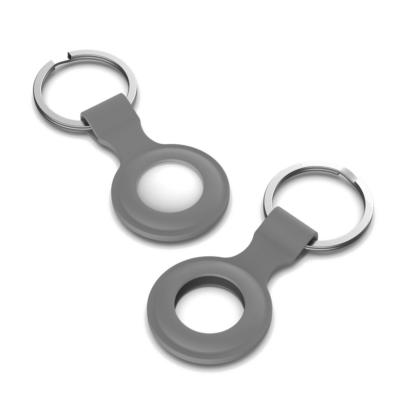 Grey AirTag Keyring Case