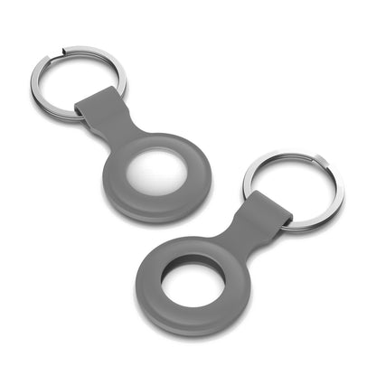 Grey AirTag Keyring Case