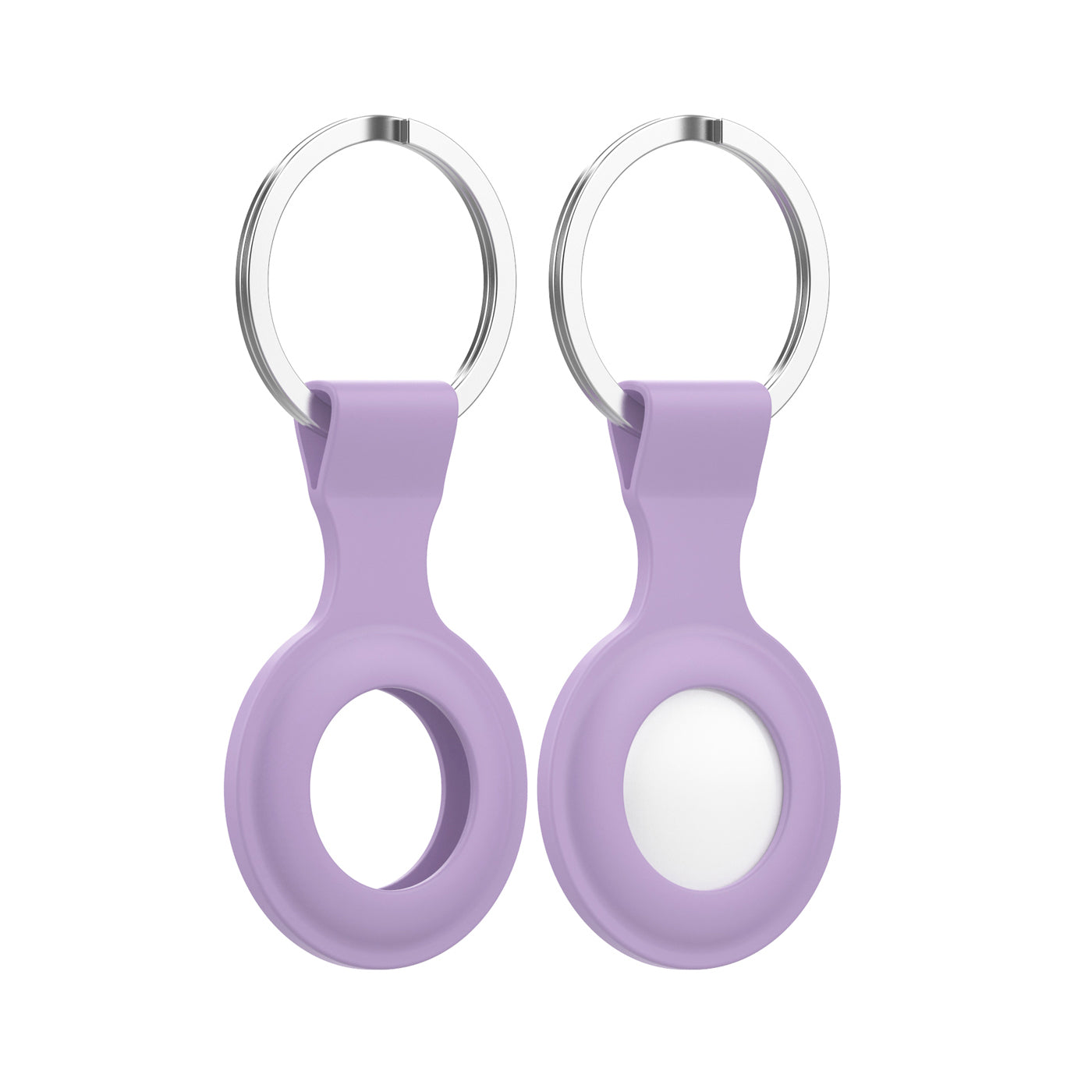 Purple AirTag Keyring Case