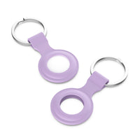 Purple AirTag Keyring Case