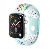 Rainbow Light Blue Apple Watch Strap