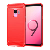 Red Brushed Metal Case (Galaxy S9)