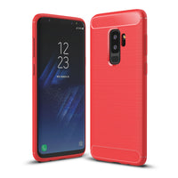 Red Brushed Metal Case (Galaxy S9+)