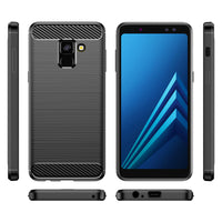 Red Brushed Metal Case (Galaxy A8)
