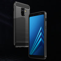 Red Brushed Metal Case (Galaxy A8)