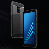 Red Brushed Metal Case (Galaxy A8)
