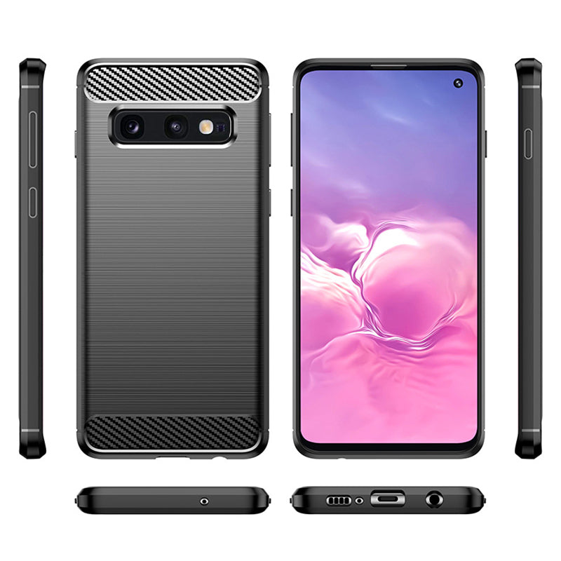 Black Brushed Metal Case (Galaxy S10e)